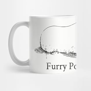 Furry Potato // Black Mug